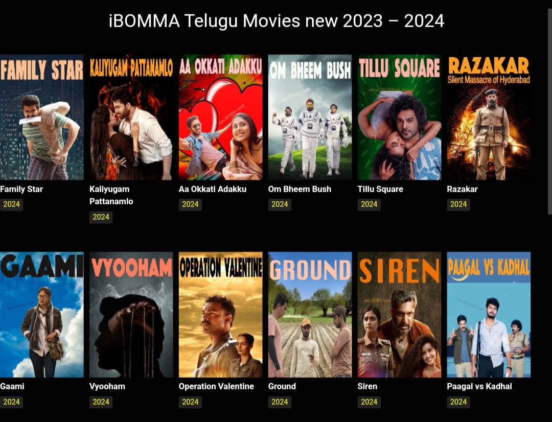 IBOMMA – Telegu movies new 2023-24 download