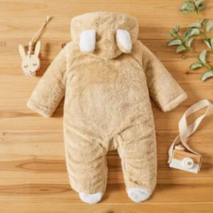 Rs 149 Bear Design Long-sleeve Baby Jumpsuit The Spark Shop